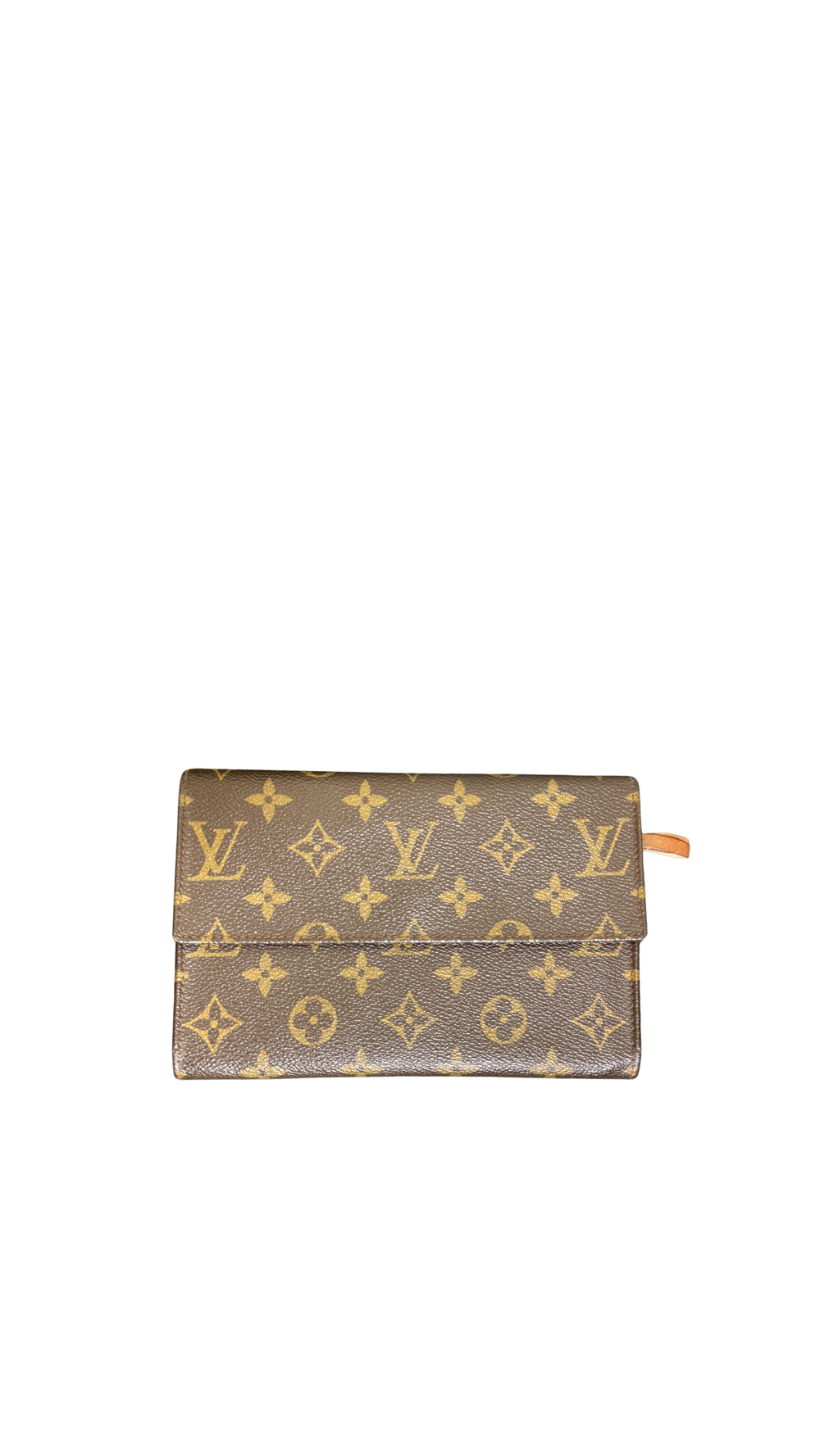 Louis Vuitton Vintage Canvas Vintage Flap Wallet Brown Monogram Leather Iconic Classic LV Brown Compartment Purse