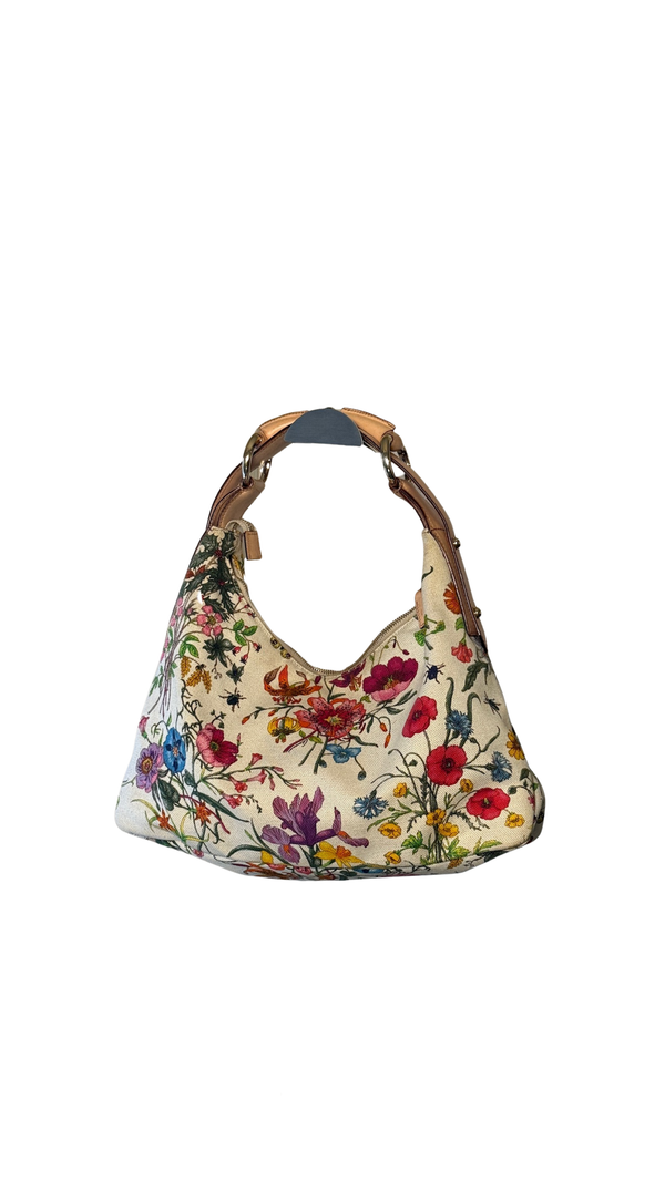 GUCCI FLORA HORSEBIT HOBO BAG