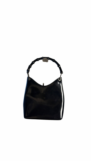 GUCCI BAMBOO BAG - PATENT LEATHER