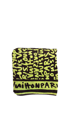 Louis Vuitton LV x Stephen Sprouse FW08 Small Graffiti Gym Towel 100% Cotton Limited Edition collection