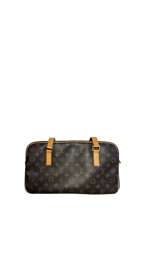 Louis Vuitton Monogram Cite GM shoulder Bag Vintage Classic Style Chic bowler bag brown leather handles