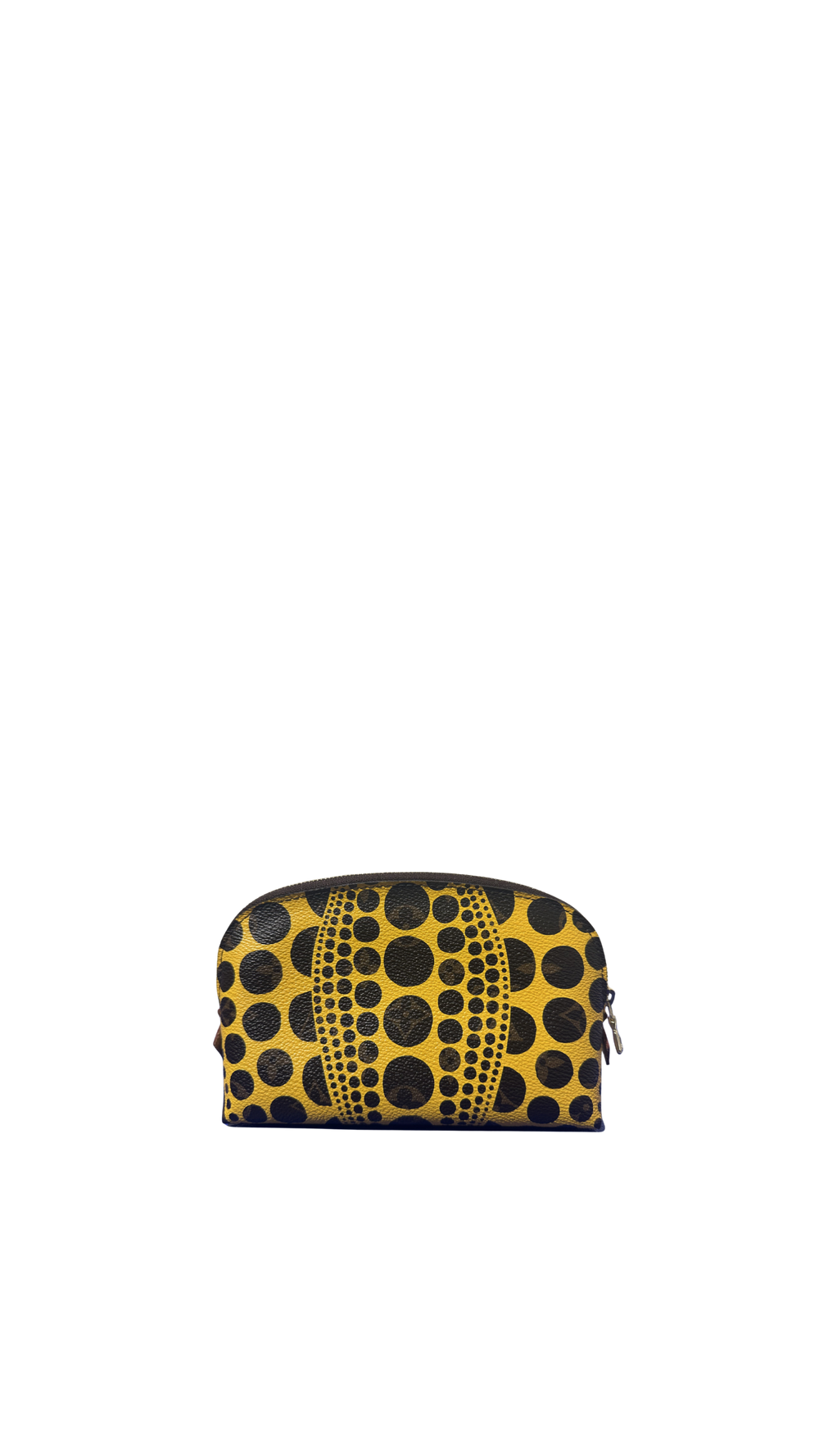 Louis Vuitton Monogram Yayoi Kusama 2023 Pumpkin Dots Cosmetic Pouch Yellow LV Limited Edition zip up bag