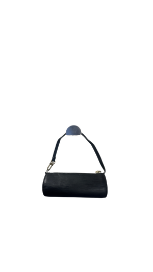 Louis Vuitton Papillon mini vintage LV circle bag bowler bag black Beautiful spacious Epi-Leather pochette