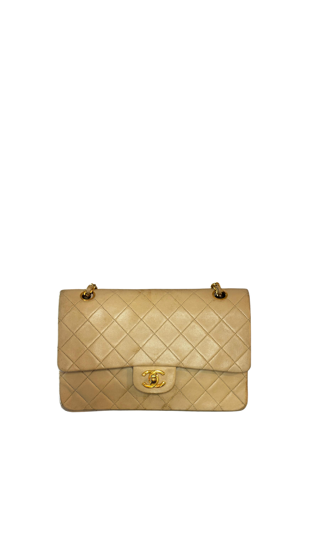 CHANEL MEDIUM FLAP - BEIGE