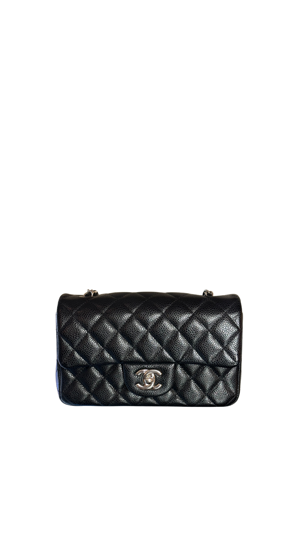 CHANEL SMALL RECTANGULAR - SILVER HARDWARE