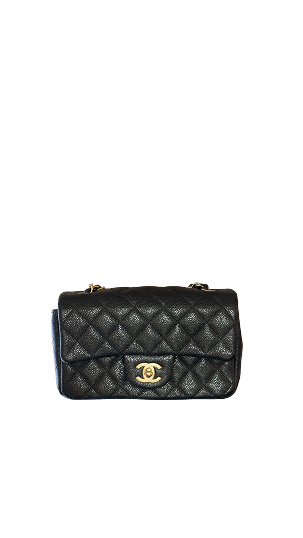 CHANEL RECTANGULAR FLAP - GOLD HARDWARE