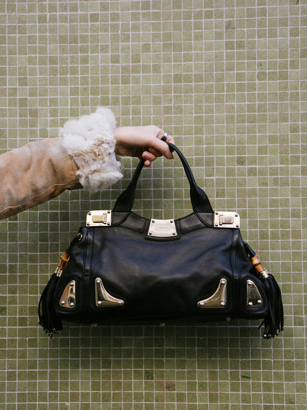 GUCCI LEATHER HANDBAG