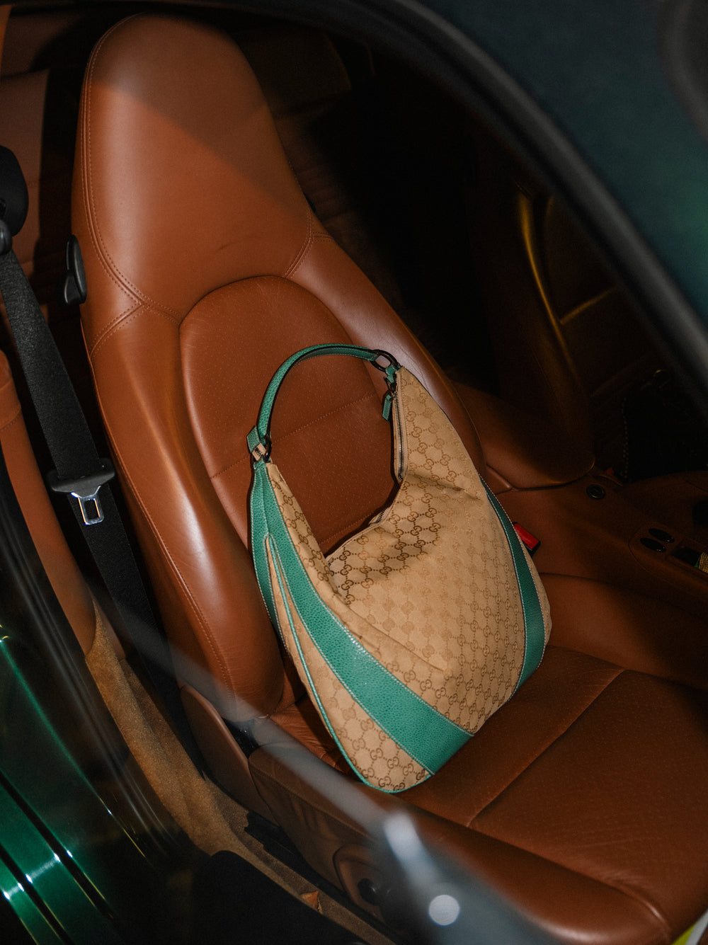 GUCCI HOBO BAG - TURQOISE