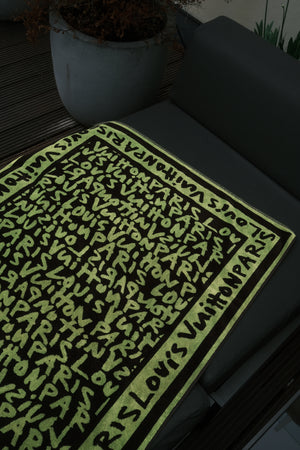 Louis Vuitton LV x Stephen Sprouse FW08 Small Graffiti Gym Towel 100% Cotton Limited Edition collection
