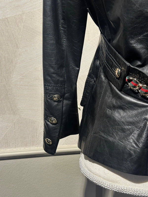 GUCCI LEATHER JACKET - S