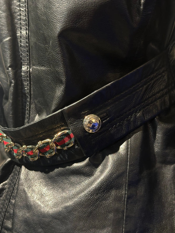 GUCCI LEATHER JACKET - S