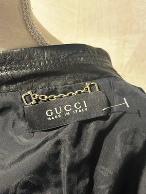 GUCCI LEATHER JACKET - S