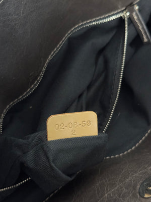 Chloe paddington Dark Brown Gold Limited Edition Grained Leather Tote Bag Vintage Lock Key Iconic 2000s