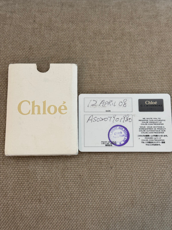 Chloe paddington Dark Brown Gold Limited Edition Grained Leather Tote Bag Vintage Lock Key Iconic 2000s