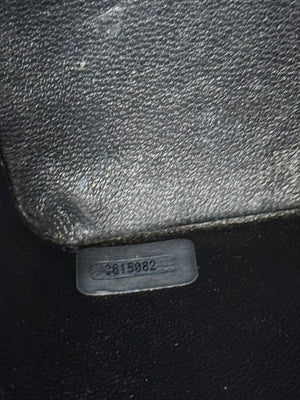 Chanel Vintage Mini Square Top Handle Vanity Box Black Ponyhair Quilted CC cocomark Lagerfeld 3 series 1994/96