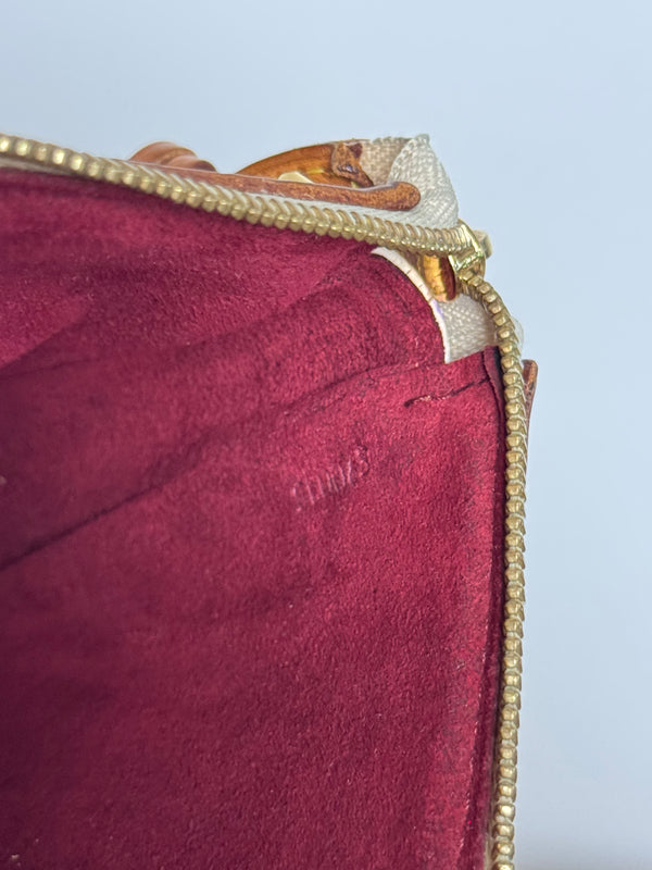 Louis Vuitton x Takashi Murakami Classic LV Monogram White Multicolour Pochette Accessoire Y2K Collectors Piece