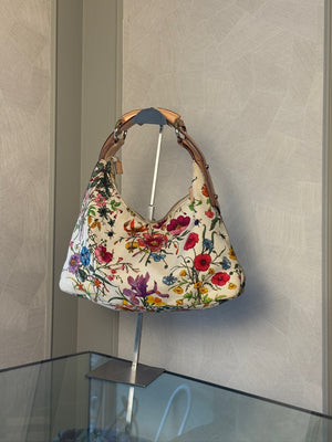 GUCCI FLORA HORSEBIT HOBO BAG
