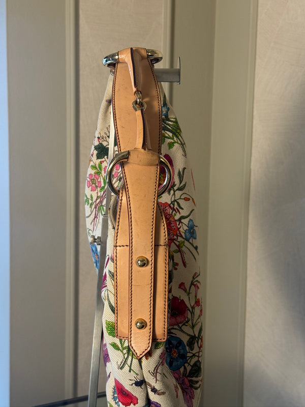 GUCCI FLORA HORSEBIT HOBO BAG