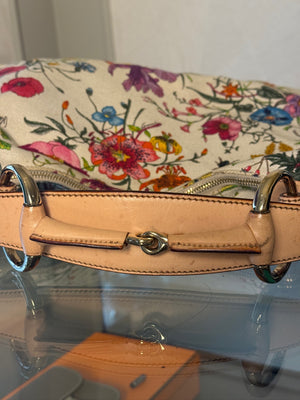 GUCCI FLORA HORSEBIT HOBO BAG