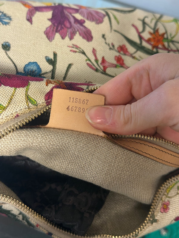GUCCI FLORA HORSEBIT HOBO BAG
