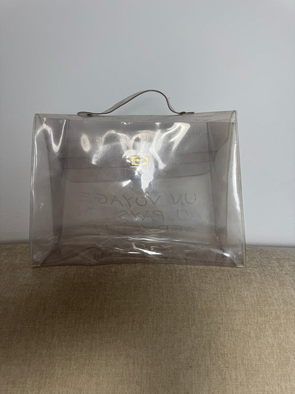 Hermès Vinyl Kelly Souvenir de L'Exposition 1997 Bag