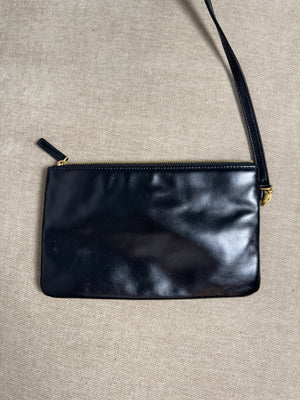 Chanel SS/2022 Black Quilted Shiny Calfskin Leather 22 Hobo Bag Calfskin Leather Gold Chain Shoulder Strap CC cocomark