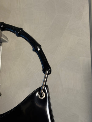 GUCCI BAMBOO BAG - PATENT LEATHER