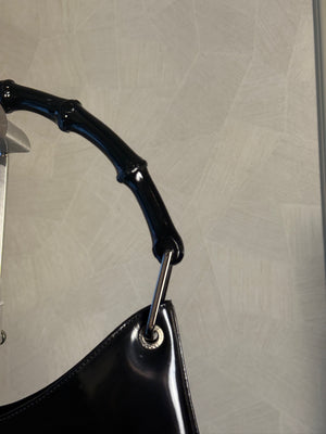 GUCCI BAMBOO BAG - PATENT LEATHER