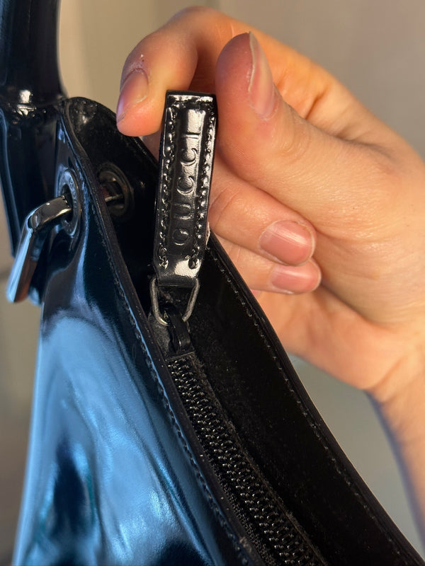 GUCCI BAMBOO BAG - PATENT LEATHER