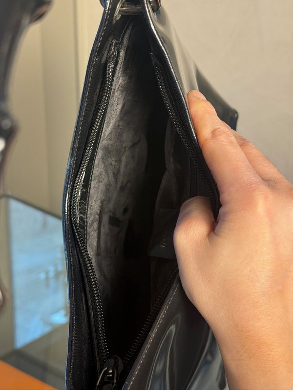 GUCCI BAMBOO BAG - PATENT LEATHER