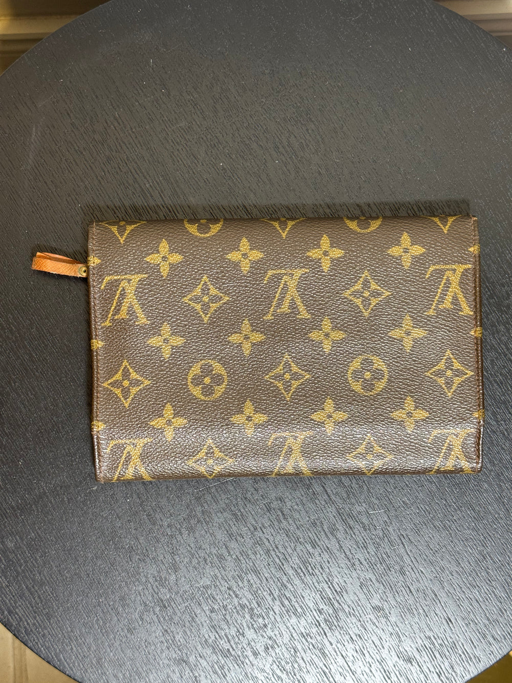 Louis Vuitton Vintage Canvas Vintage Flap Wallet Brown Monogram Leather Iconic Classic LV Brown Compartment Purse