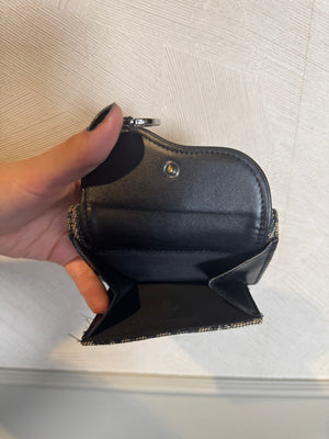 Dior Monogram Blue Trotter Diorissimo Small Bi-fold wallet blue Leather Wallet Card Holder with 'D' dior charm canvas