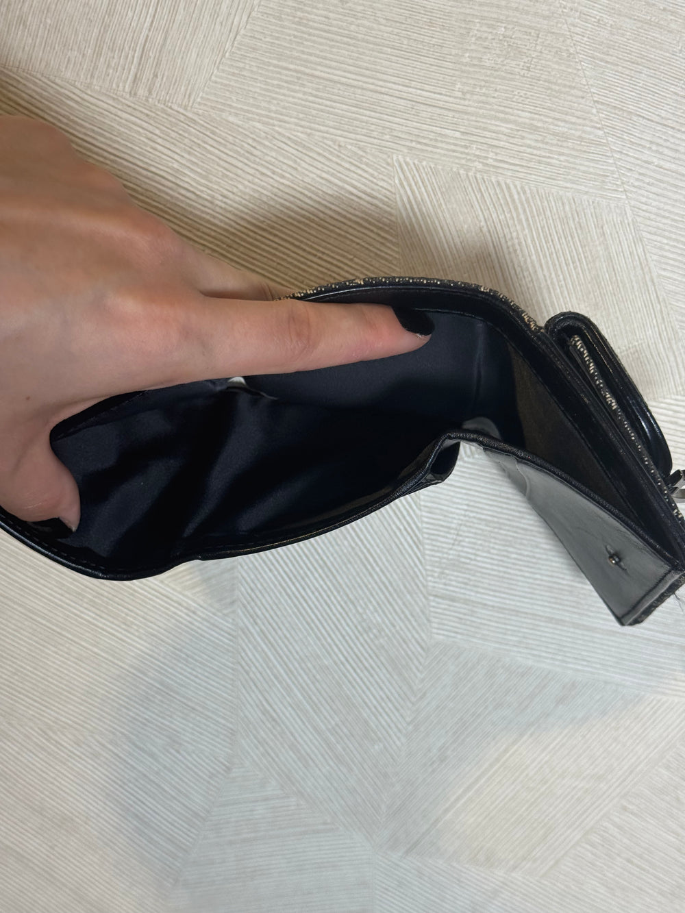 Dior Monogram Blue Trotter Diorissimo Small Bi-fold wallet blue Leather Wallet Card Holder with 'D' dior charm canvas