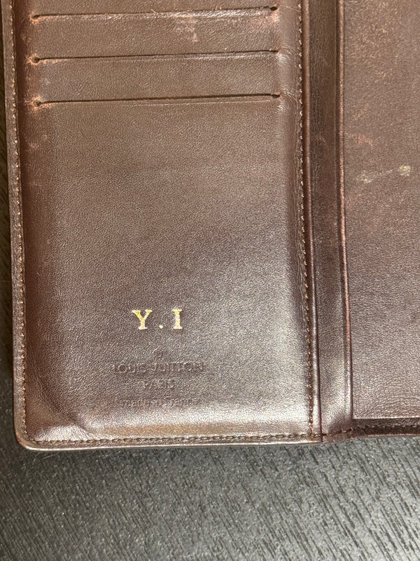 Louis Vuitton Portefeuille Viennois Monogram Vernis burgundy Classic embossed LV Monogram Wallet Vintage
