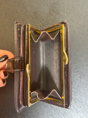 Louis Vuitton Portefeuille Viennois Monogram Vernis burgundy Classic embossed LV Monogram Wallet Vintage