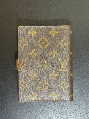 Louis Vuitton Monogram LV Small Ring Agenda Diary Notebook Cover Classic Style Chic mini planner brown leather