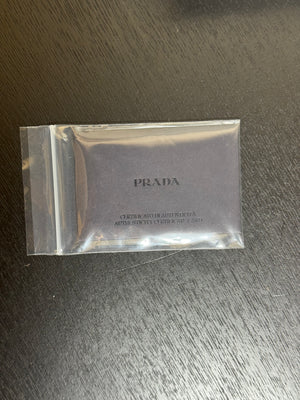 Prada Saffiano Leather Card Holder in Baby Pink Compact Card Holder Slim Wallet with Box gold prada metal logo