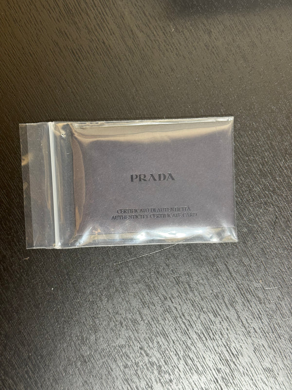 Prada Saffiano Leather Card Holder in Baby Pink Compact Card Holder Slim Wallet with Box gold prada metal logo