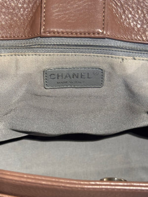 Chanel Vintage Grand Executive Cerf Tote Bag East West Top Handle Shopper Handbag CC