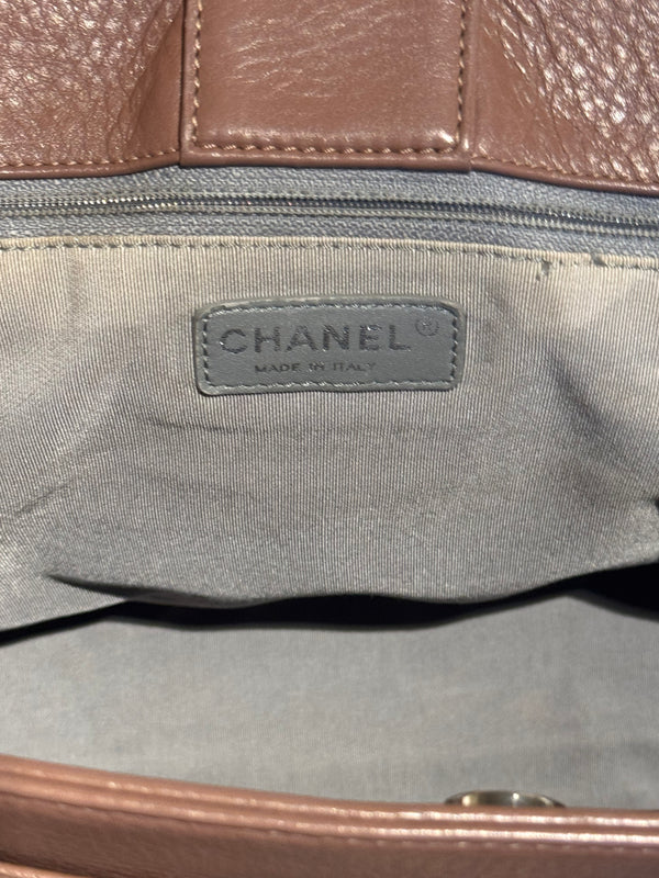Chanel Vintage Grand Executive Cerf Tote Bag East West Top Handle Shopper Handbag CC