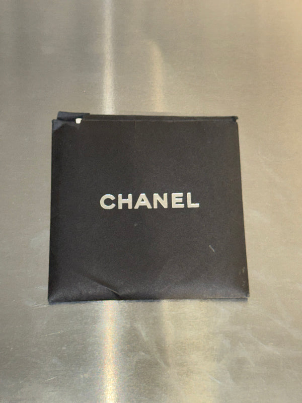 Chanel 2009 Collection Black Patent Leather Quilted Day Glo Flap Bag Shoulder Bag CC coco silver hardware thick chain