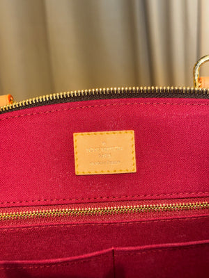 Louis Vuitton Monogram Canvas Grand Palais Tote Bag Natural Vachetta Leather Gold Hardware