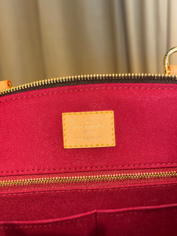 Louis Vuitton Monogram Canvas Grand Palais Tote Bag Natural Vachetta Leather Gold Hardware
