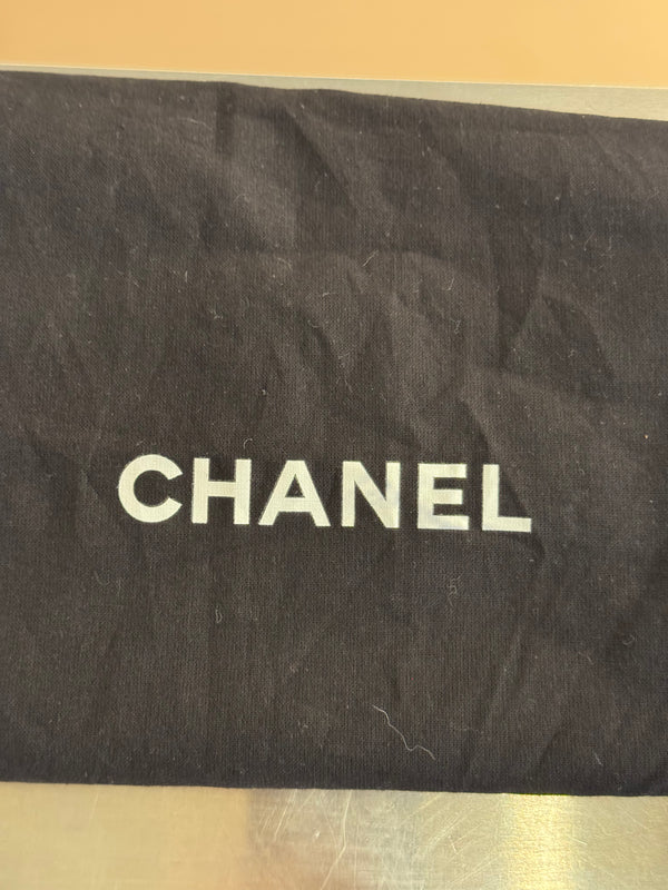 Chanel Small Double Flap Vintage Black Aged Quilted Leather Classic Flap Shoulder Bag Gold Hardware