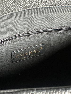 Chanel Country Chic Flap Messenger Bag Quilted Caviar Large 2012/2013 Rare Collectors piece