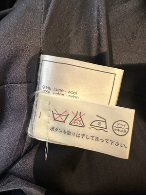 Chanel 1997 Coco Mark Knit Dress Wool Brown CC details FR 34 XS/XXS Long Sleeve Fit Flare Classic