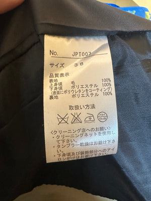 Jean Paul Gaultier x Sept Premières 2015 collaboration PVC Edgy Trench Coat in Beige and Black EU 38 Japan Exclusive