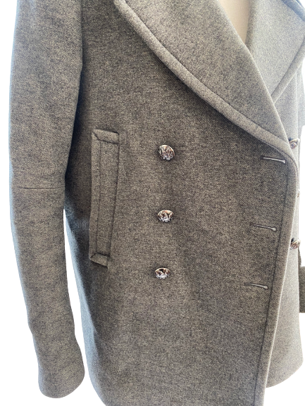 BALMAIN COAT GREY
