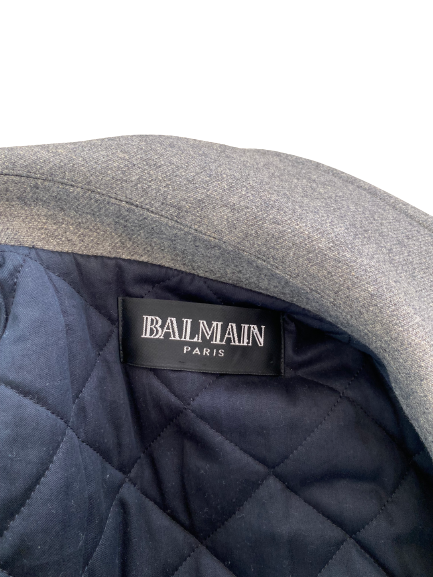 BALMAIN COAT GREY