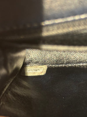 Chanel Vintage Black Quilted Lambskin Square Mini Single Flap Shoulder Bag Gold Hardware Archive